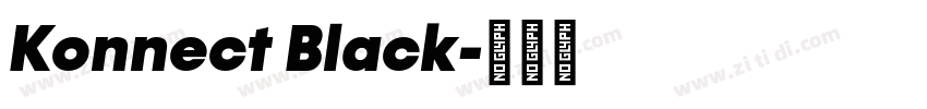 Konnect Black字体转换